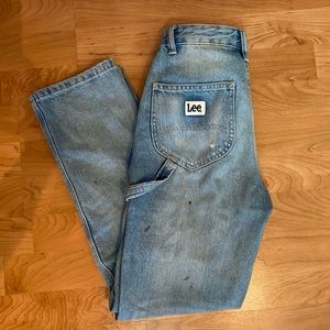 Lee modern vintage high waisted carpenter/cargo jeans size 25